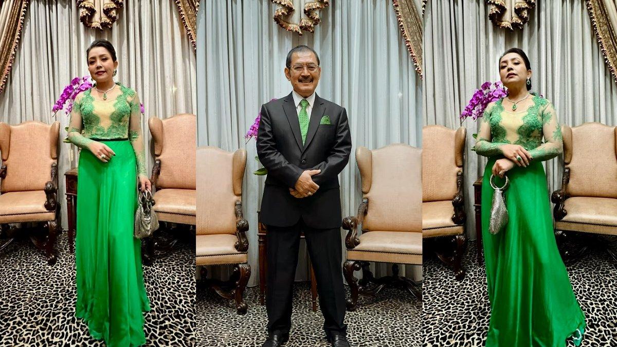 Penampilan Mayangsari dan Bambang Trihatmodjo di pernikahan Thariq-Aaliyah