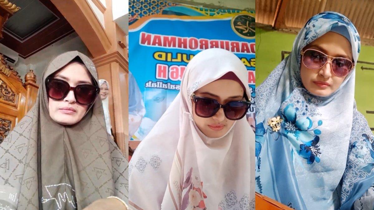 Penampilan Mega Aulia mengenakan hijab