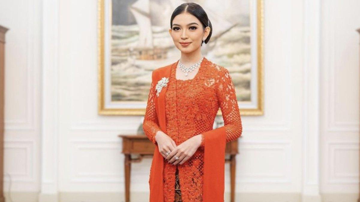 Penampilan Selvi Ananda saat mendampingi Gibran Rakabuming di acara pelantikan Wakil Presiden 2024-2029.