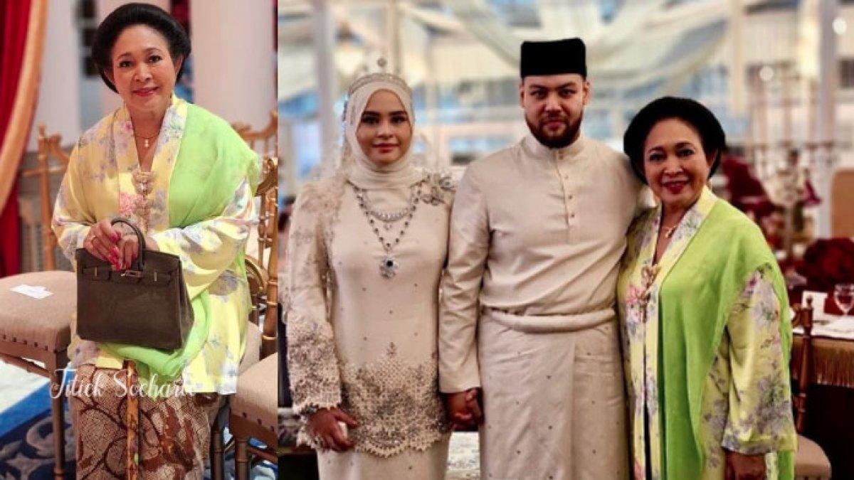 Penampilan Titiek Soeharto Kondangan Putri Raja Malaysia