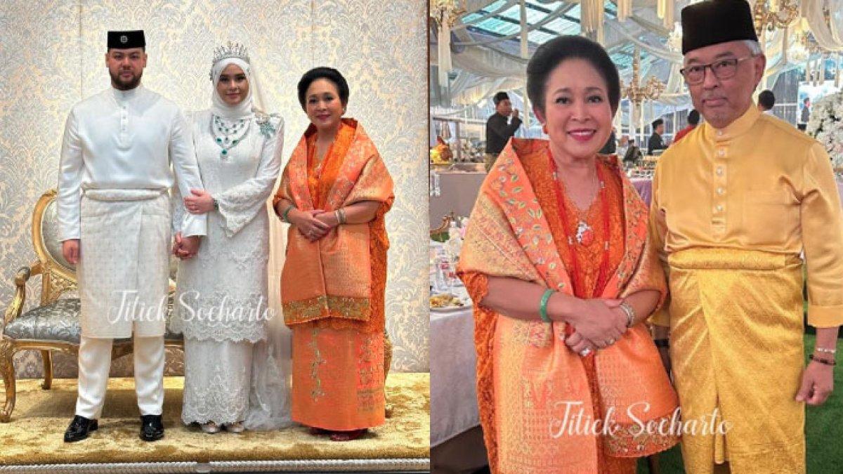 Penampilan Titiek Soeharto Kondangan Putri Raja Malaysia