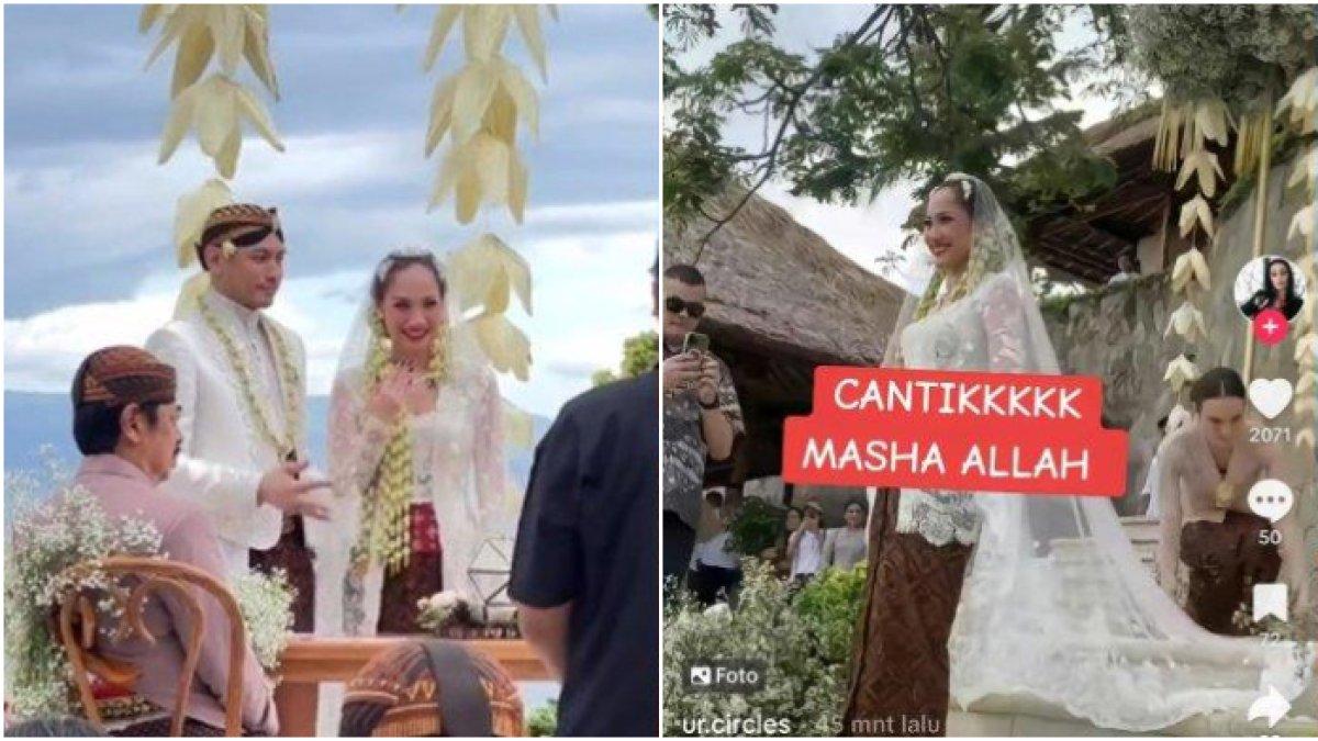 Penampilan cantik BCL menikah dengan Tiko Aryawardhana