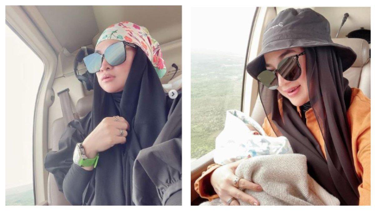 Penampilan modis Nursam istri Haji Isam