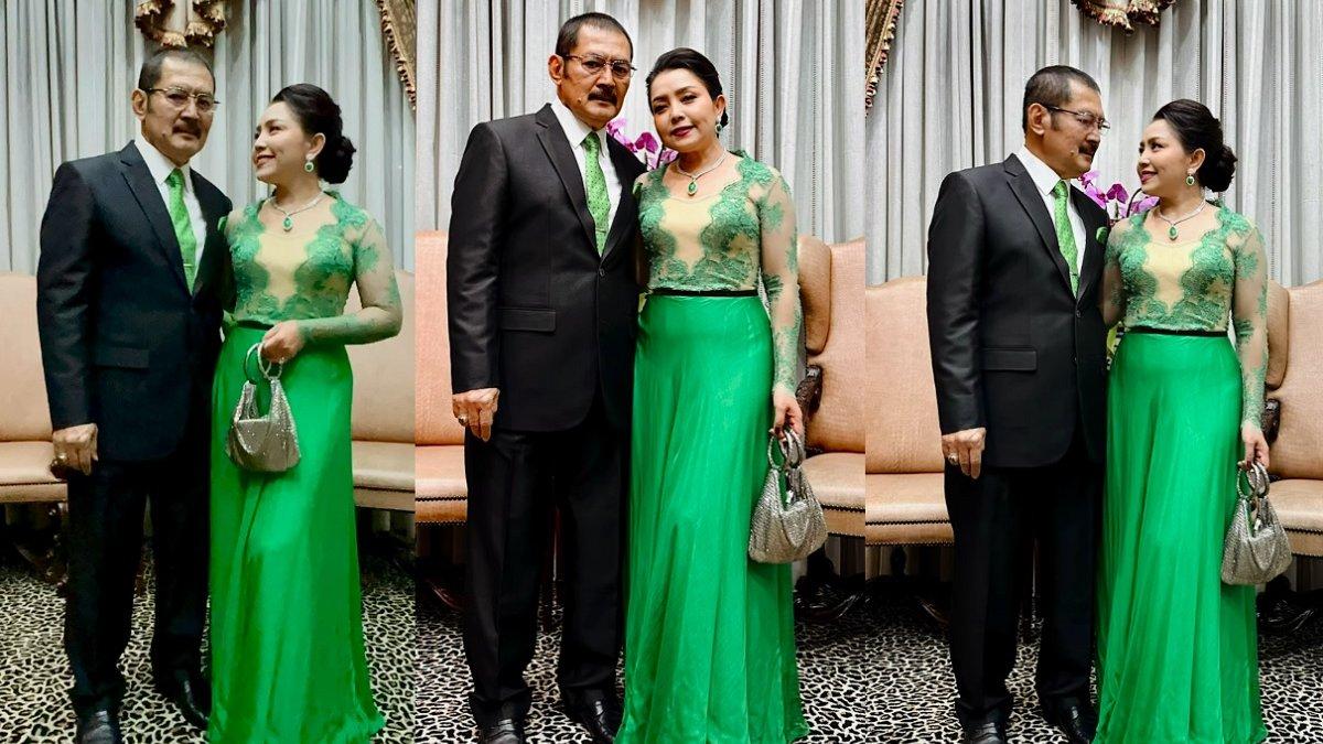 Penampilan serasi Mayangsari dan Bambang Trihatmodjo