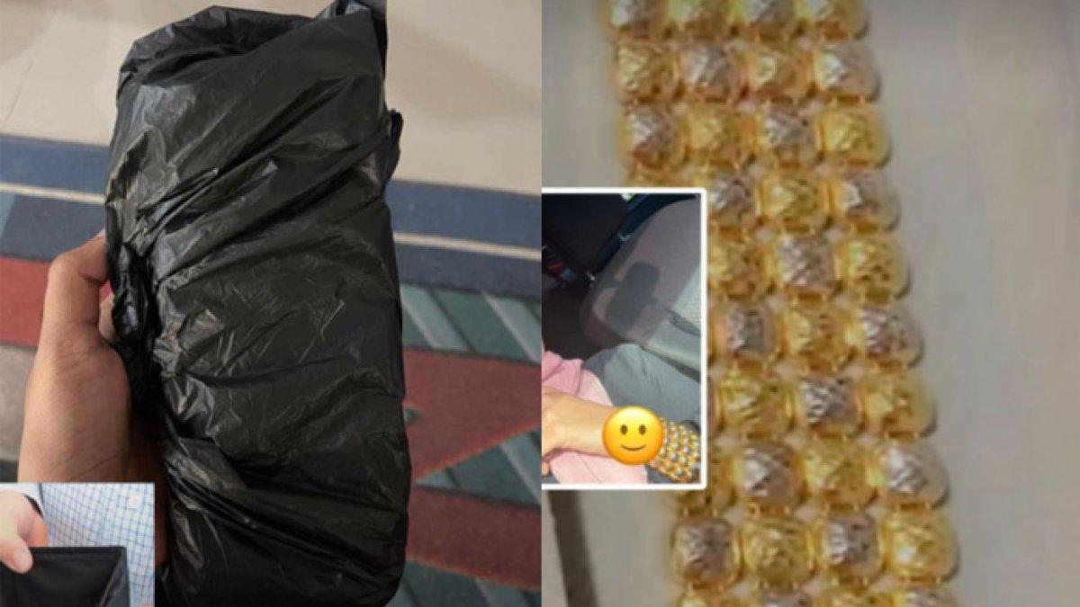 Pencuri kembalikan gelang Wani dalam bentuk uang yang dibungkus kresek hitam