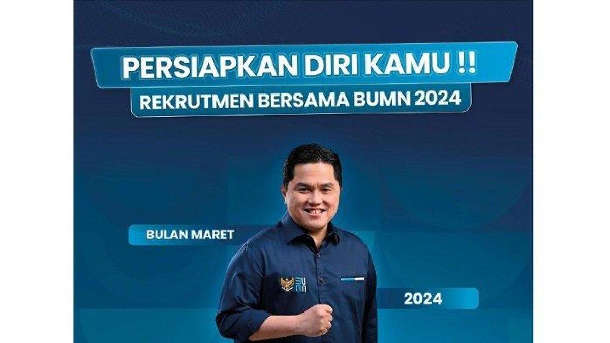 Pendaftaran Rekrutmen Bersama BUMN 2024 ini dibuka mulai hari ini, 23 Maret 2024