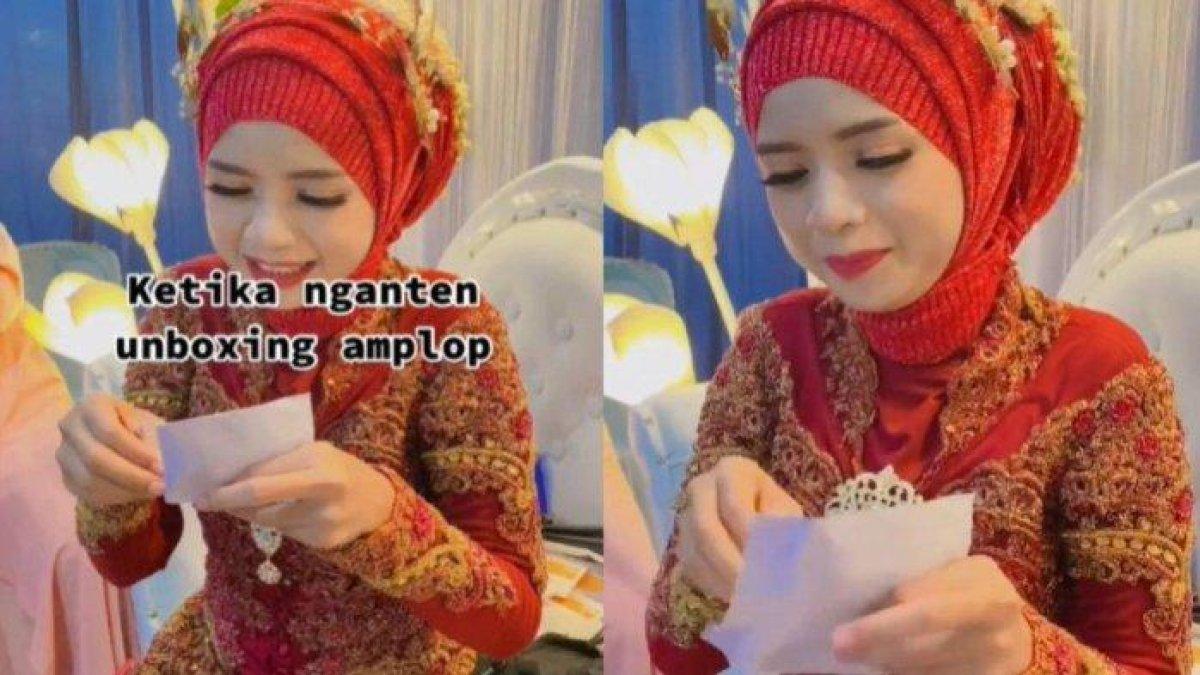 Pengantin Wanita Ngakak saat Tahu Amplop Sumbangan Berisi Uang Mainan