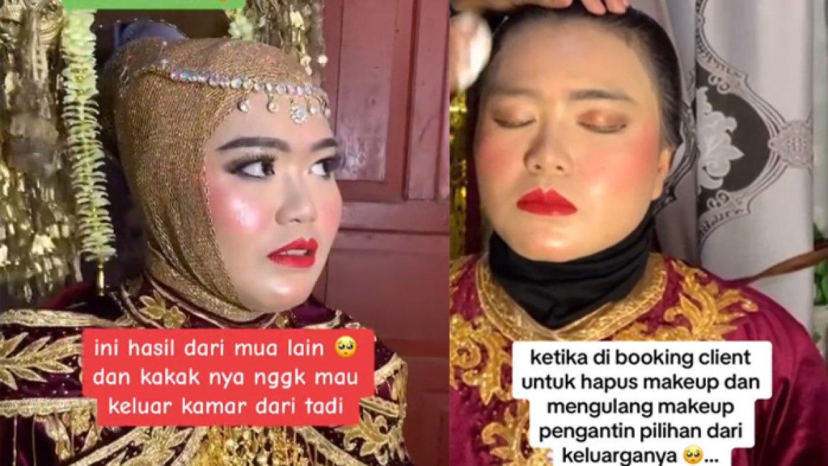 Pengantin kecewa dengan hasil riasan MUA pilihan keluarga