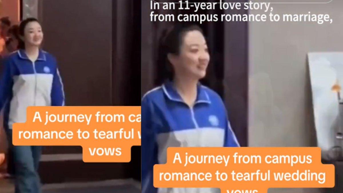 Pengantin pakai seragam di hari pernikahannya, simpan kisah haru