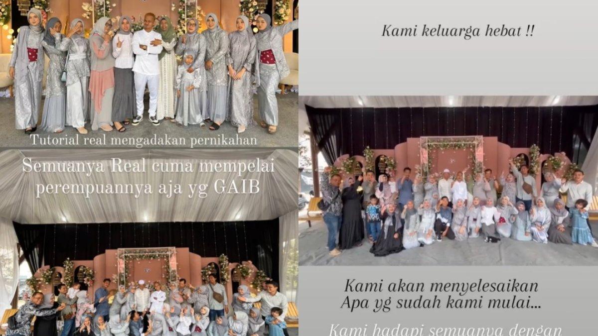 Pengantin pria batal nikah dihibur oleh keluarganya