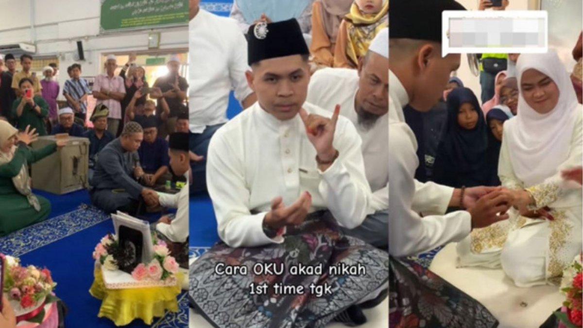 Pengantin pria bisu dan tuli, pakai bahasa isyarat saat lafazkan kalimat ijab qabul a