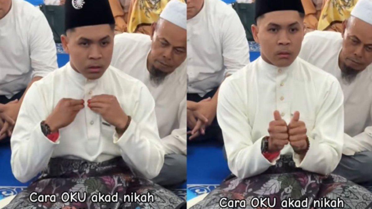 Pengantin pria bisu dan tuli, pakai bahasa isyarat saat lafazkan kalimat ijab qabul