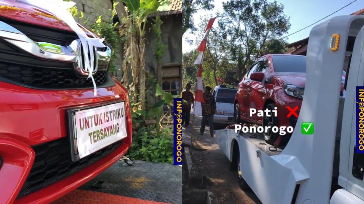 Pengantin pria di Ponorogo beri hadiah Brio untuk istri
