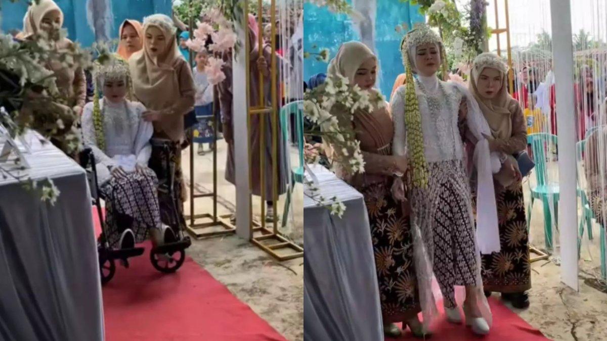 Pengantin wanita diopname tapi tetap ingin gelar pernikahan.