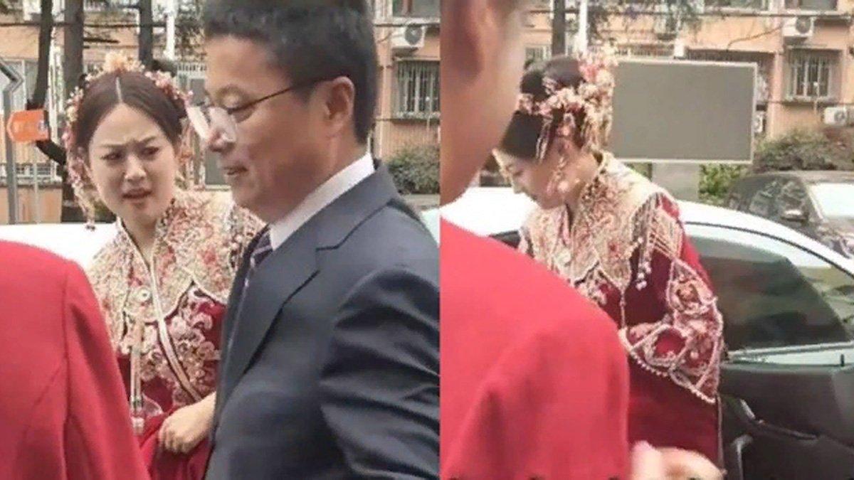 Pengantin wanita menolak dipeluk oleh sang ayah