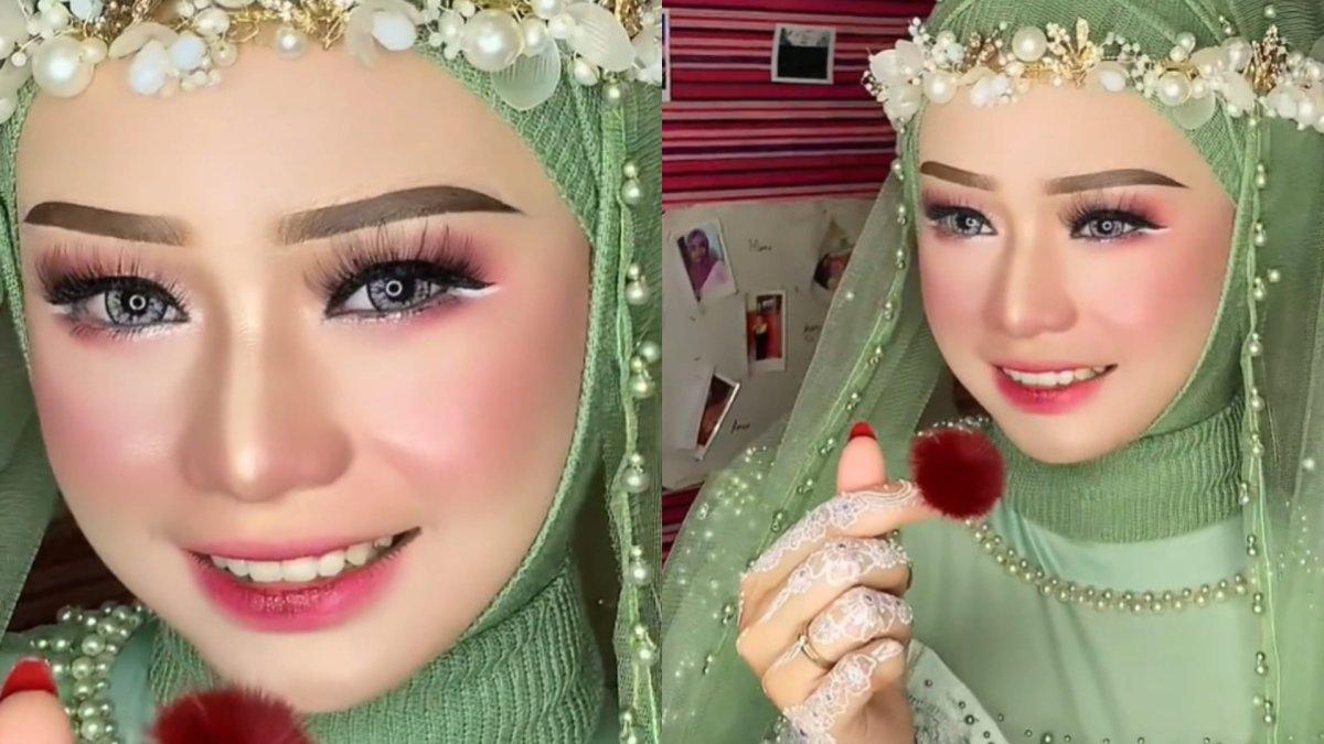 Pengantin wanita nangis pilu ibunda meninggal di hari pernikahannya