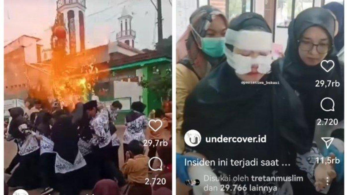 Perayaan Hari Guru di Bekasi berubah petaka, balon gas meledak 10 guru terluka