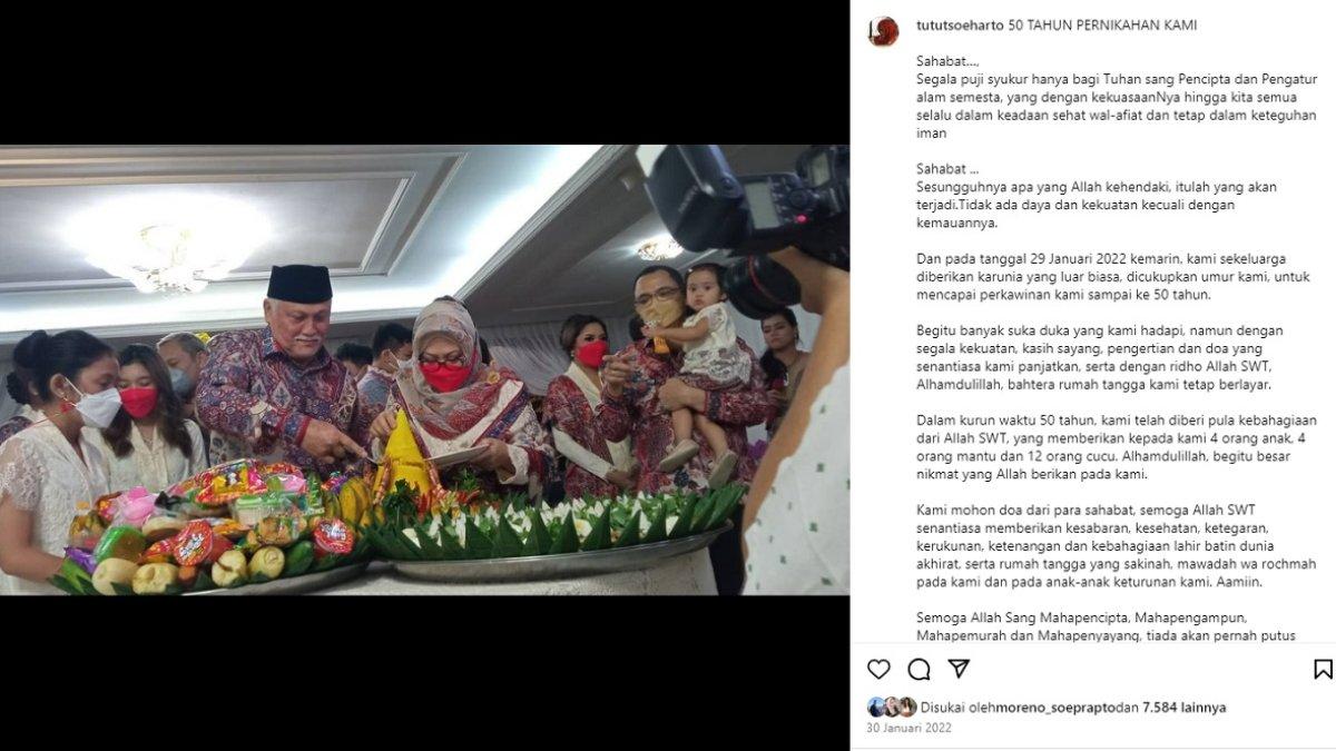 Perayaan ulang tahun emas Tutut Seoharto