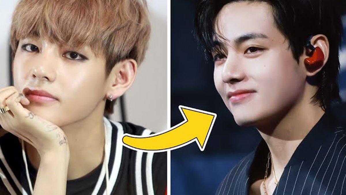 Perbedaan sifat V BTS saat pertama debut dibandingkan sekarang