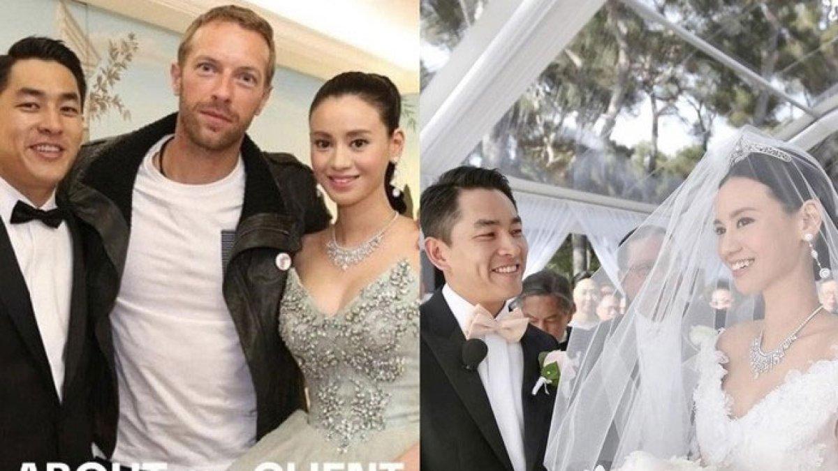 Chris Martin datangi pernikahan Crazy Rich