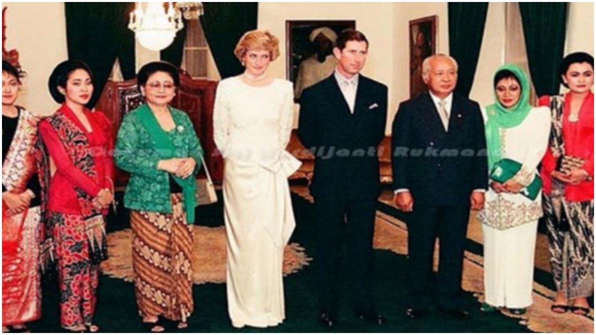 Pertemuan Lady Diana dengan Keluarga Cendana.
