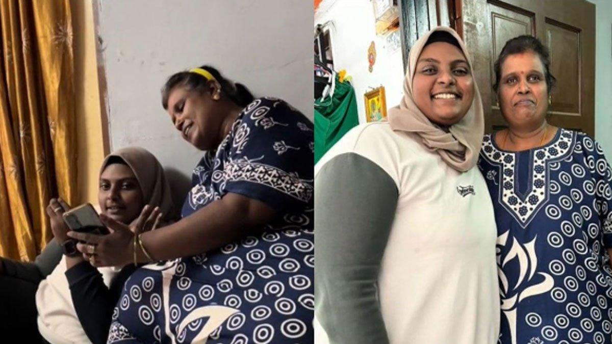Pertemuan haru seorang wanita dengan ibunya yang terpisah 27 ta sdrgvfdfsd
