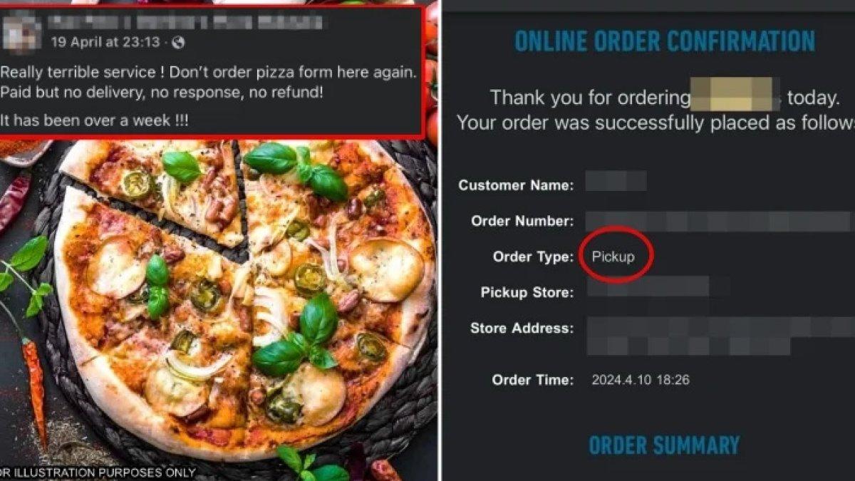 Pesanan pizza tak kunjung diantar, wanita ini komplain