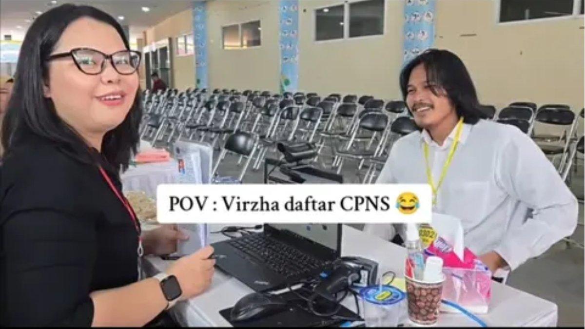 Peserta CPNS punya wajah mirip Virzha Dewa 19.