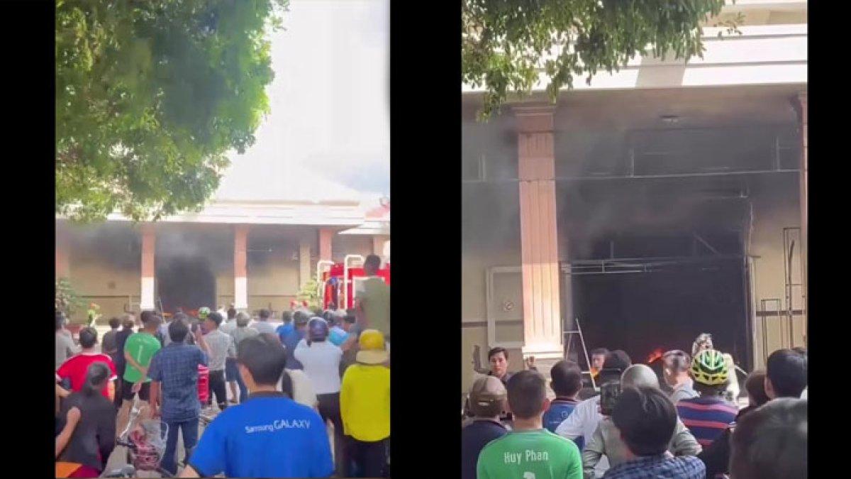 Pesta pernikahan tiba-tiba bubar karena kebakaran
