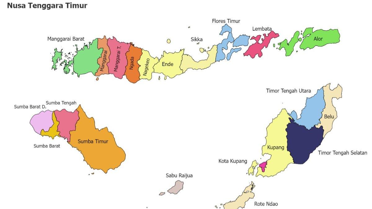 Peta Wilayah Nusa Tenggara Timur