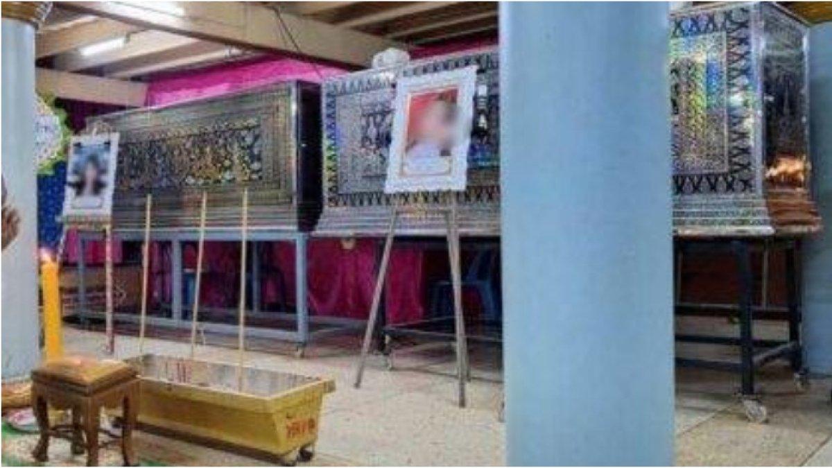 Peti jenazah mempelai wanita dan ibunya yang tewas ditembaki pengantin pria