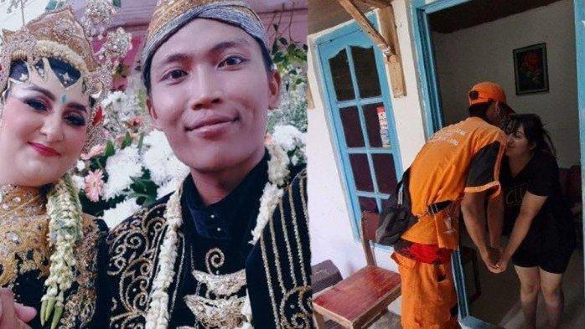 Petugas PPSU Bambang Irawan dan istri bulenya, Arzum Bali bertemu