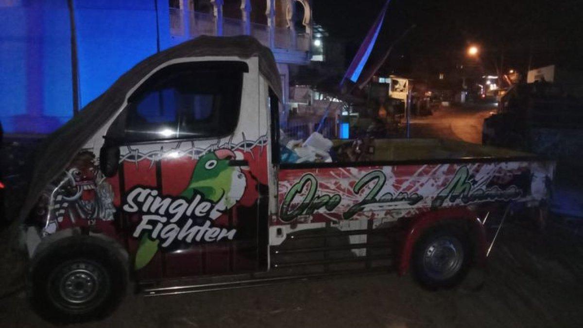 Pikap yang menabrak 7 orang pejalan kaki di Desa Kedungrejo, Kecamatan Pakis, Kabupaten Malang diamankan polisi.