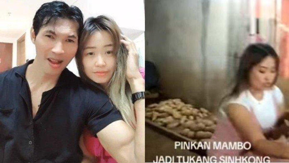 Pinkan Mambo tak malu bantu Arya Khan jualan singkong.