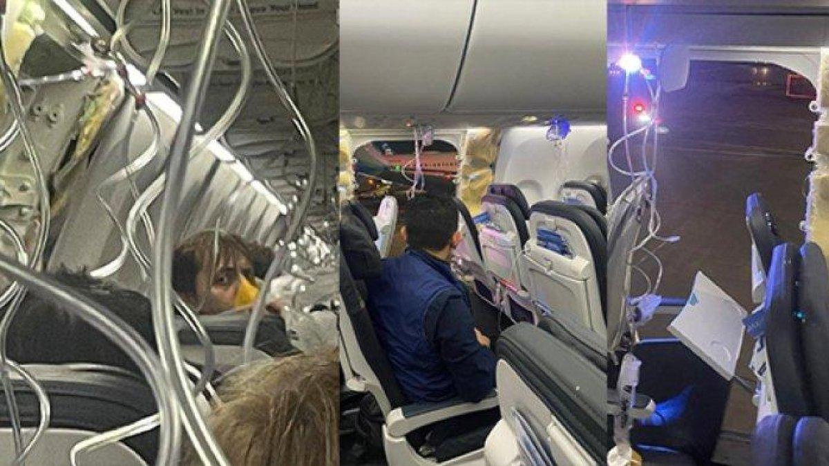 Pintu darurat pesawat Alaska Airlines copot di udara.
