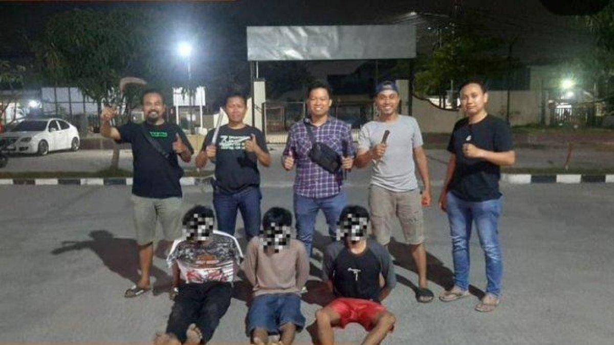 Polisi meringkus tiga pelaku begal yang menyasar pengemudi ojek online
