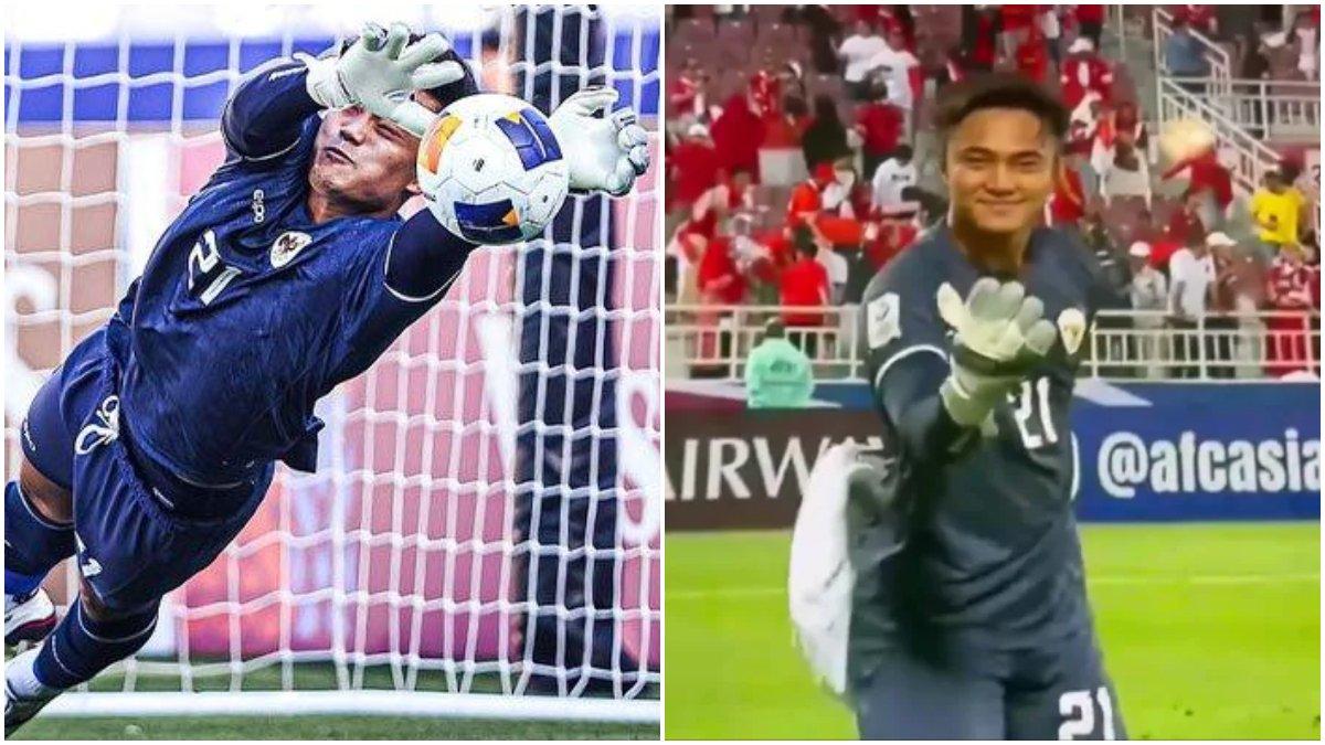Pose ikonik Ernando Ari ala Bruce Lee, tangan cekatan kiper Timnas Indonesia guncang Piala Asia 2024 U23, ini sosoknya.