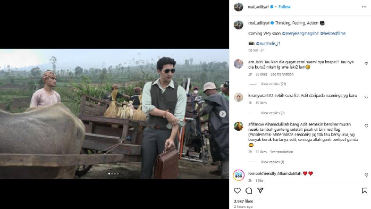 REAKSI ADITYA ZONI - Potret Aditya Zoni diambil dari Instagramnya pada Senin (17/2/2025). Ia membuat postingan setelah beredar kabar Yasmine Ow menikah lagi.