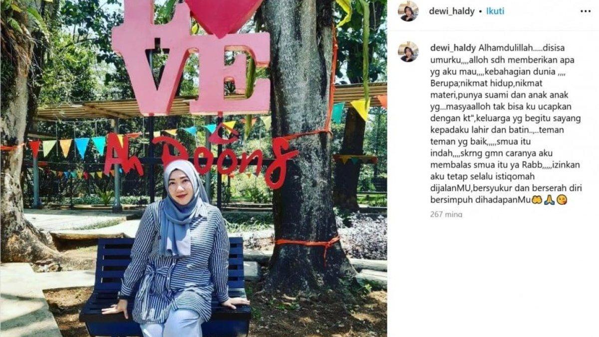 Postingan Dwi Haldy yang jadi sorotan.