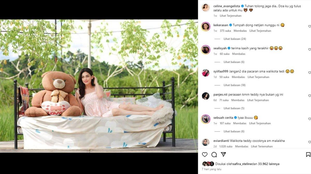 Postingan Instagram Celine Evangelista