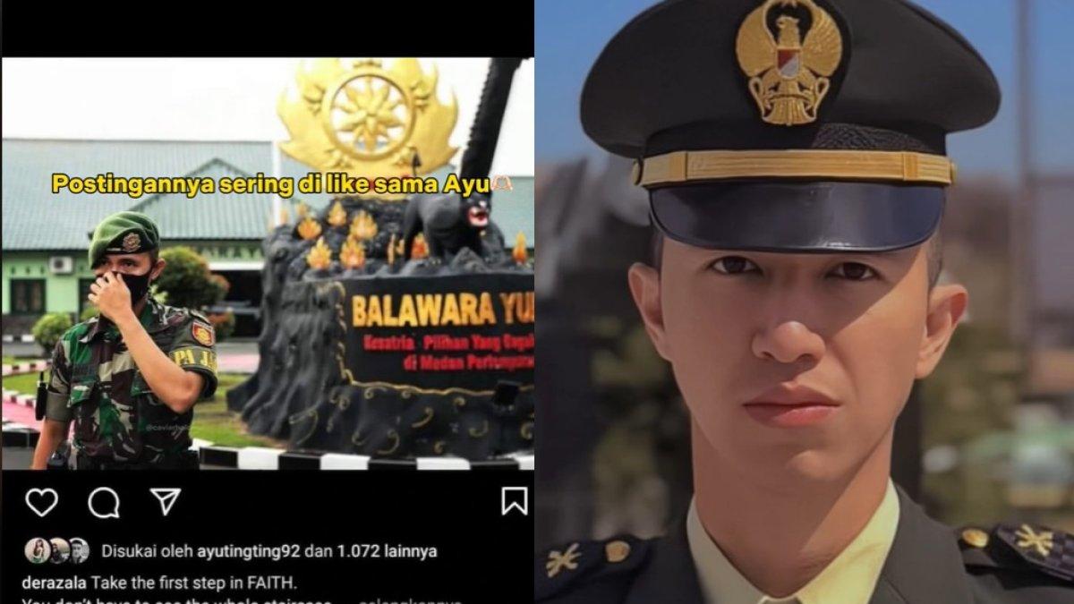 Postingan Lettu Muhammad Fardhana sering dilike Ayu Ting Ting