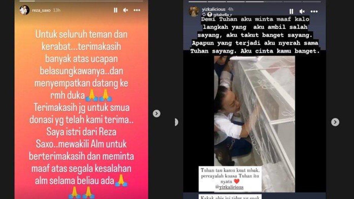 Postingan istri para musisi Surabaya yang suaminya tewas misterius setelah manggung