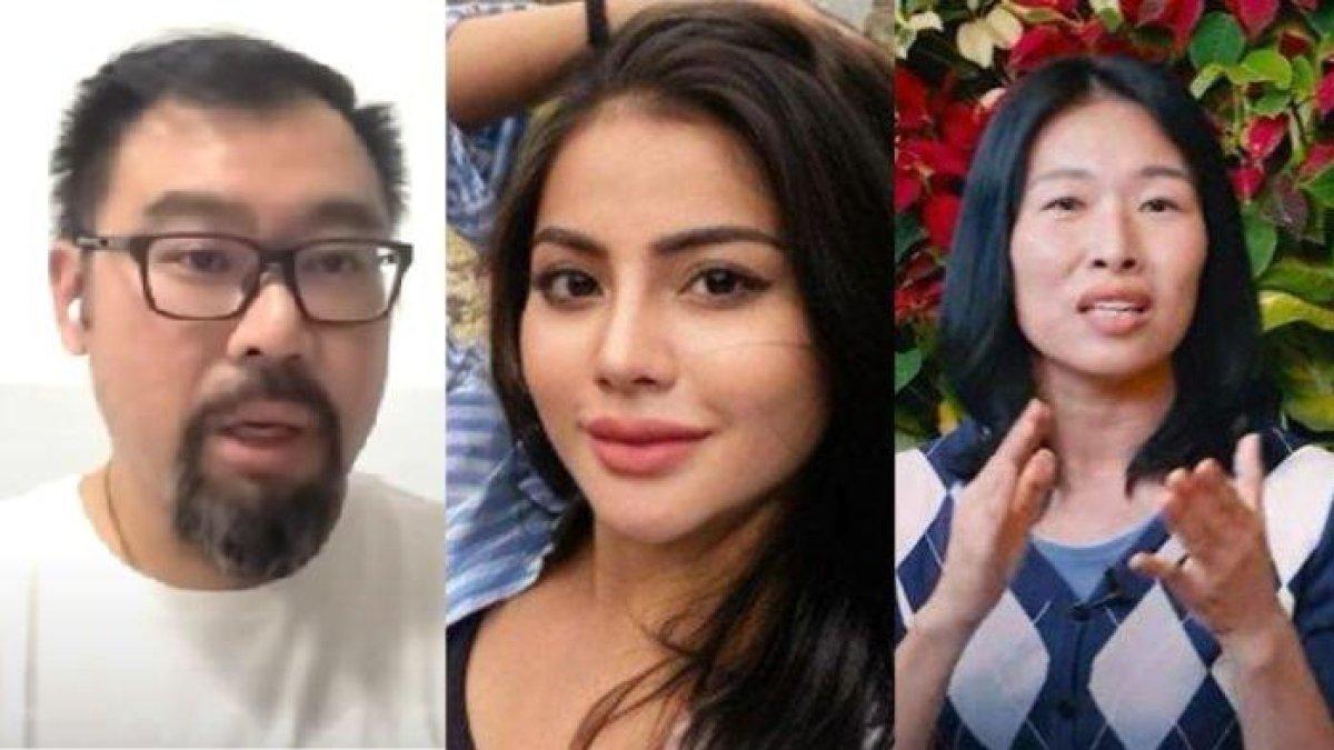 Potret Aden Wong (kiri), Tisya Erni (Tengah) dan Amy BMJ (Kanan)