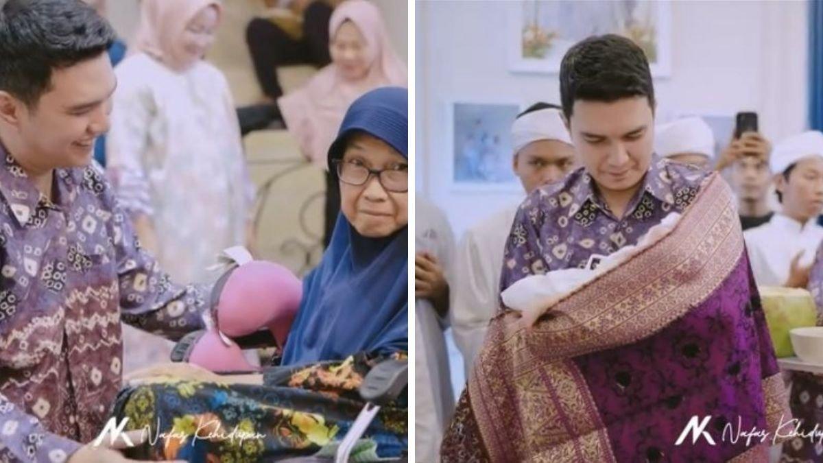 Potret Aldi Taher menjadi ayah siaga