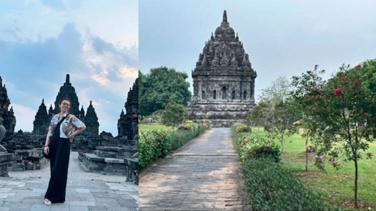 Potret Eno Sigit Cucu Soeharto Liburan Sederhana ke Candi Prambanan