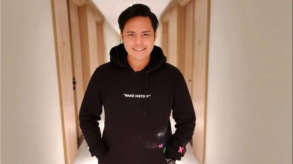 Potret Galih Ginanjar diduga berada di lorong hotel.