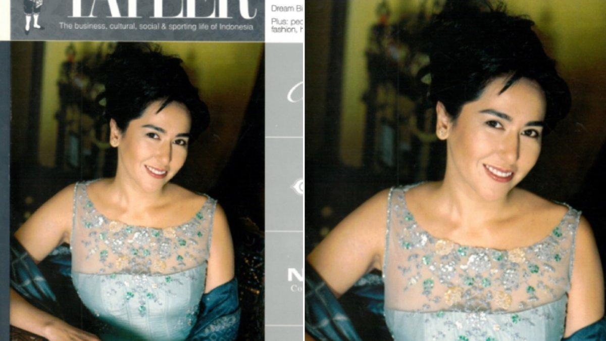 Potret Kartika Sari Dewi, anak Soekarno dan Ratna Sari Dewi jadi model majalah saat masih muda.