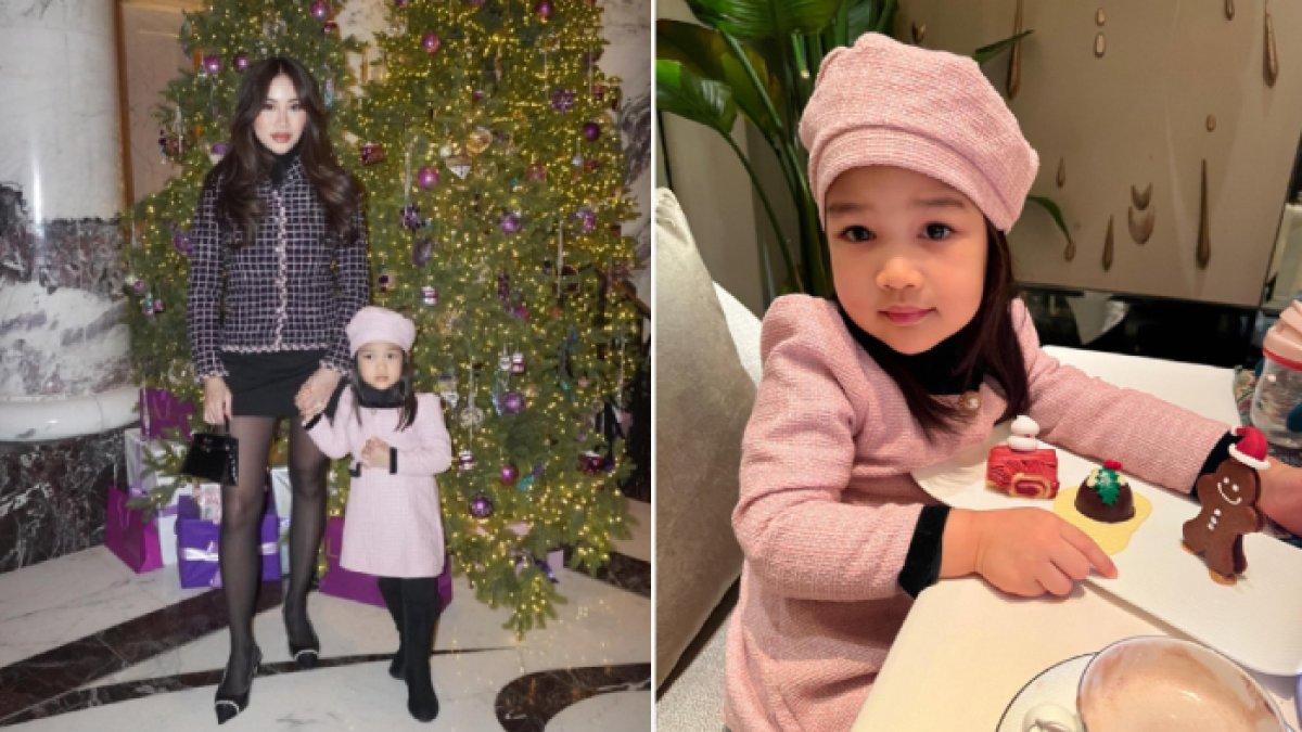 Potret Kezia Toemion dan Kelly, istri dan anak Aditya Trihatmanto selalu kompak tampil glamor