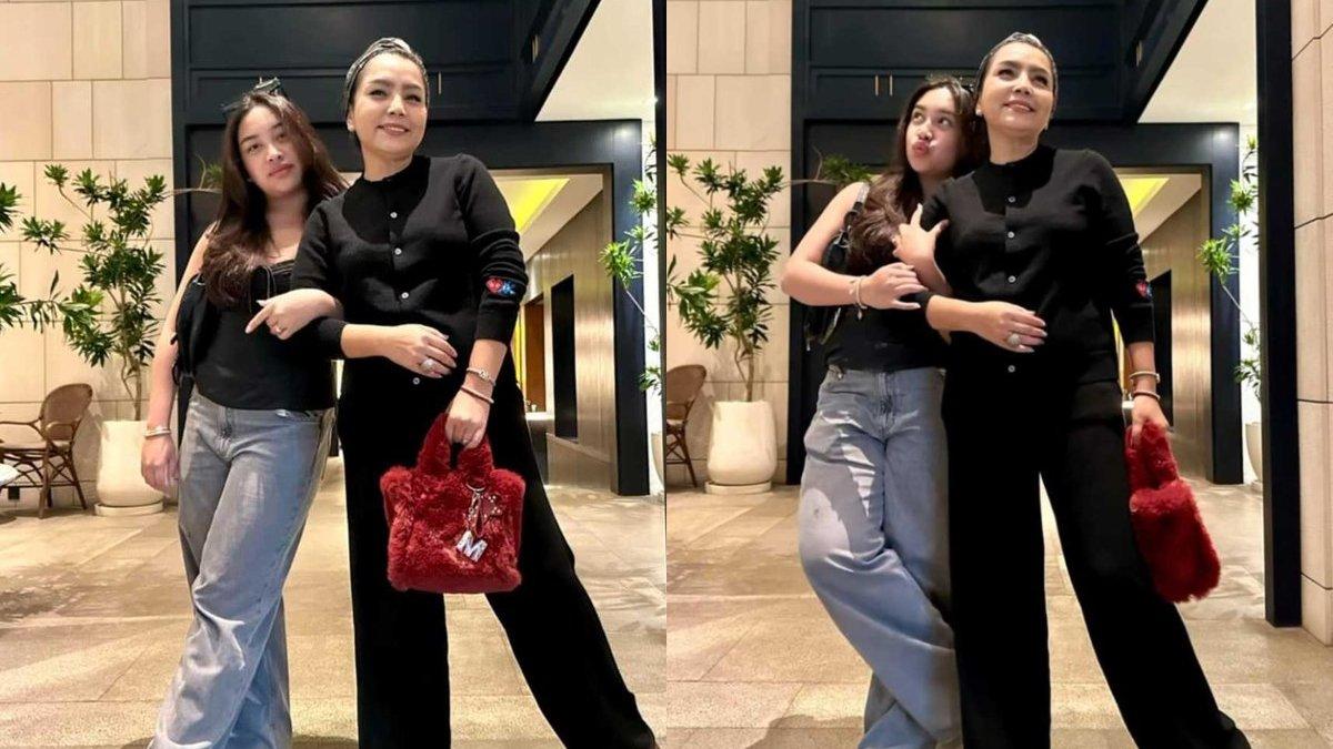 Potret Khirani bersama Mayangsari.