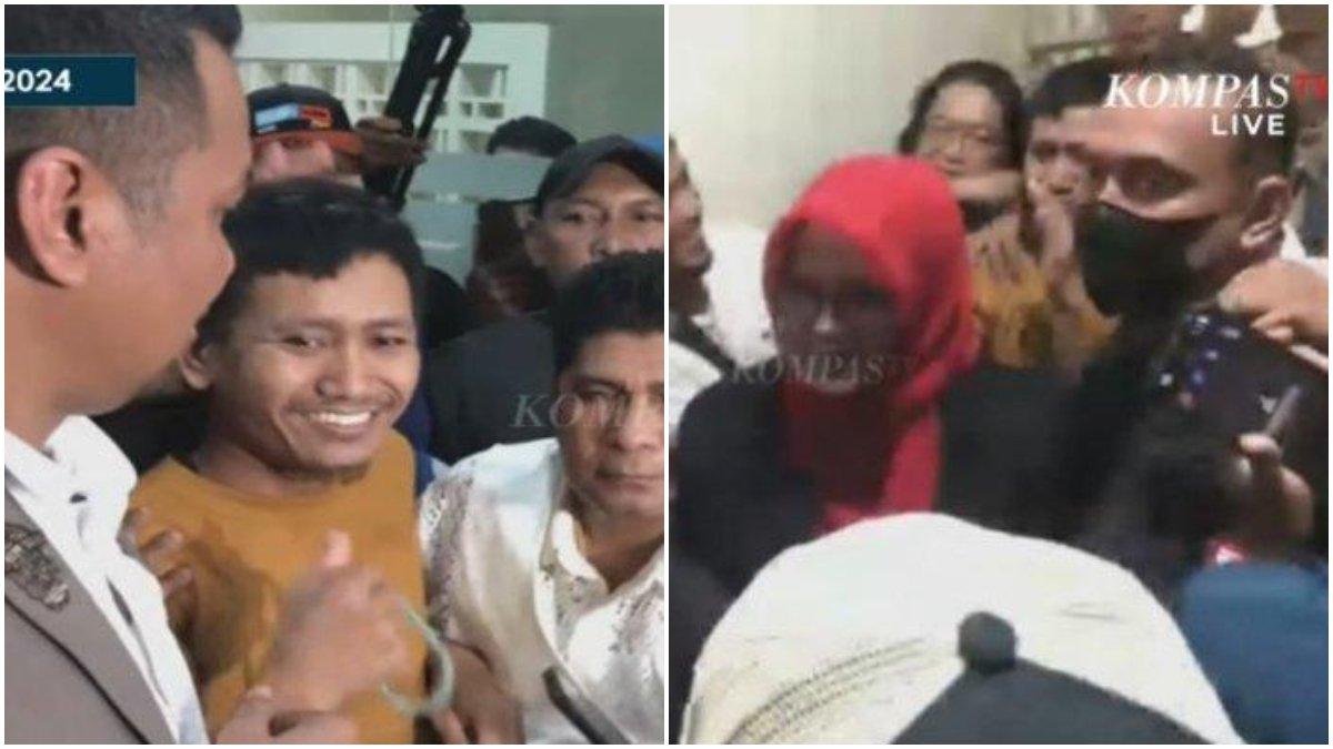 Potret Pegi Setiawan akhirnya bebas dari tahanan Mapolda Jabar, resmi dibebaskan demi hukum dalam kasus Vina Cirebon.